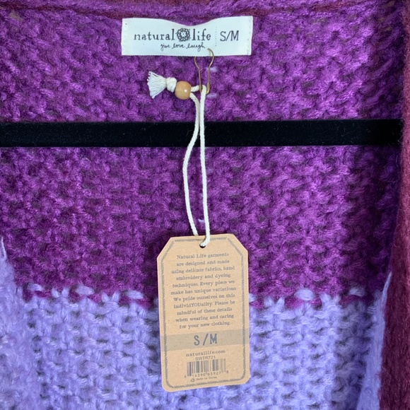 Natural Life Oversized Striped Cardigan Sweater - Picture 7 of 16